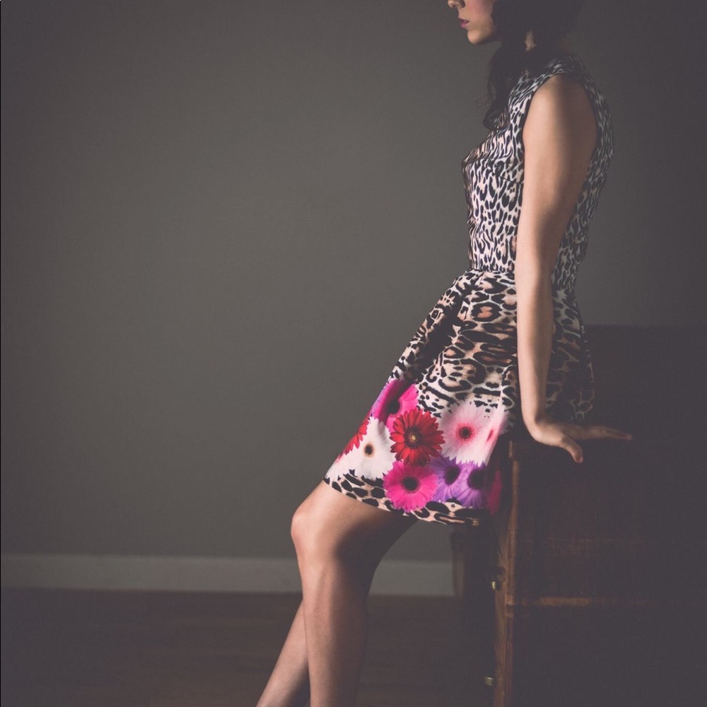 Leopard Bloom Dress